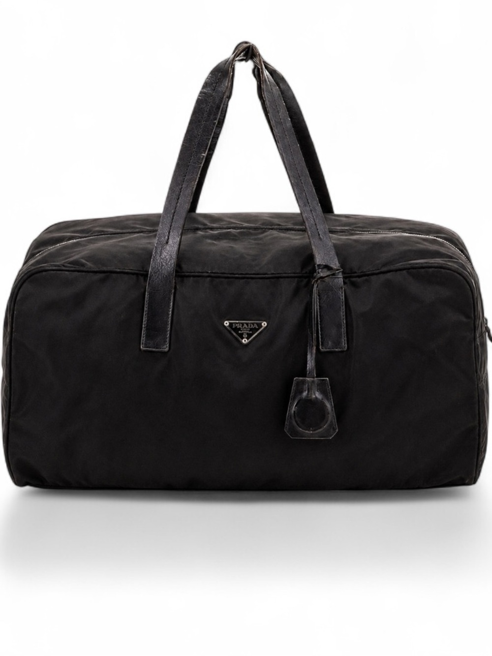 Prada Black Nylon Duffle Bag – Classic Travel Weekender